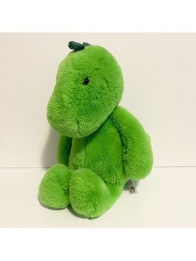 Worlds Softest Plush Green Dinosaur Stuffed Animal Ears Lovey Baby Toy 11” Dino
